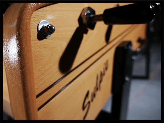 Sulpie Evolution Foosball Table - Beech with Beige Trim - Image 11