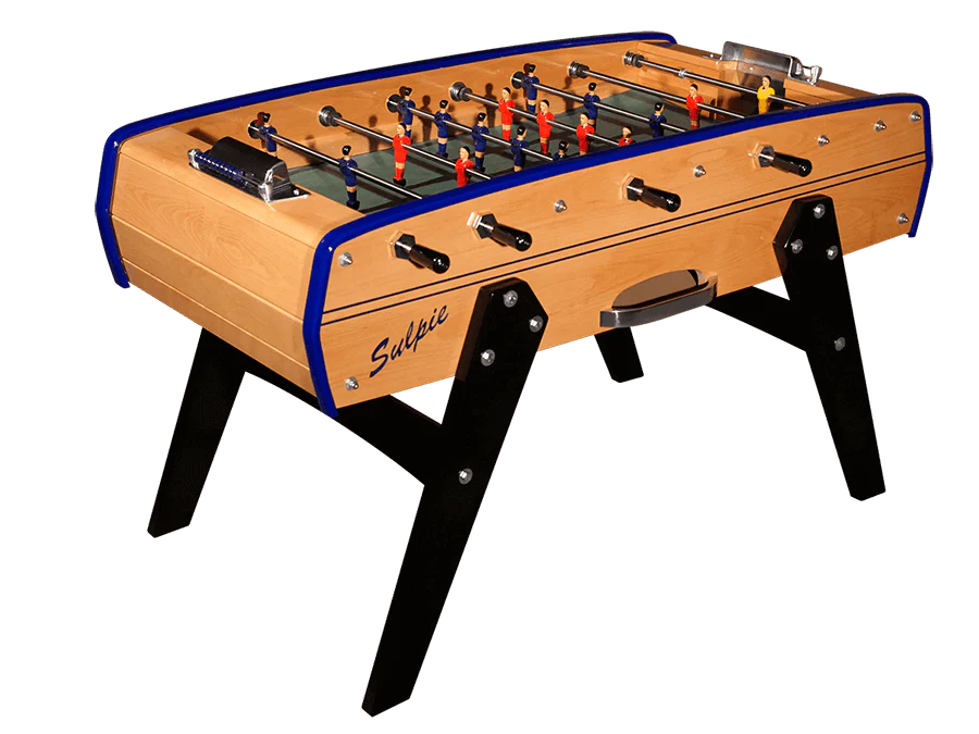 Sulpie Evolution Foosball Table - Beech with Dark Blue Trim - Image 10