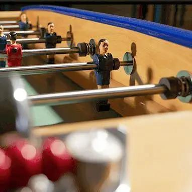 Sulpie Evolution Foosball Table - Beech with Dark Blue Trim - Image 5