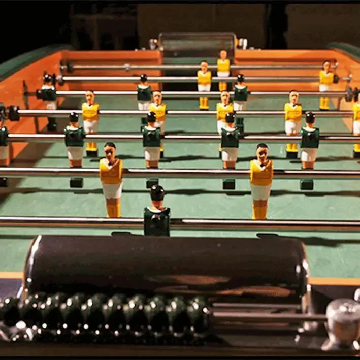 Sulpie Evolution Foosball Table - Beech with Green Trim - Image 4