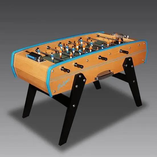 Sulpie Evolution Foosball Table - Beech with Light Blue Trim - Image 10