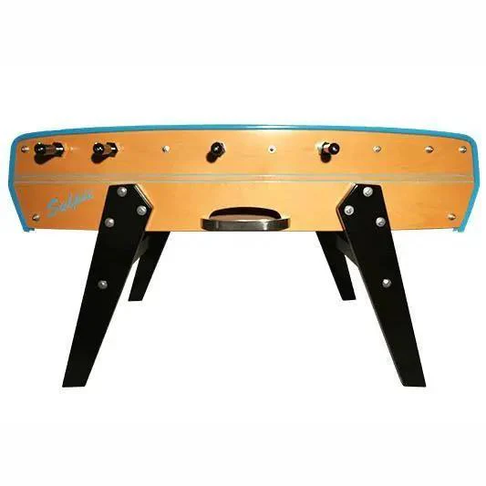 Sulpie Evolution Foosball Table - Beech with Light Blue Trim - Image 3