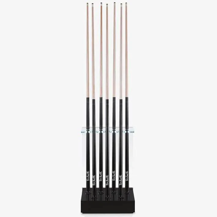 Teckell Cue Rack in Oak and Glass - Image 2