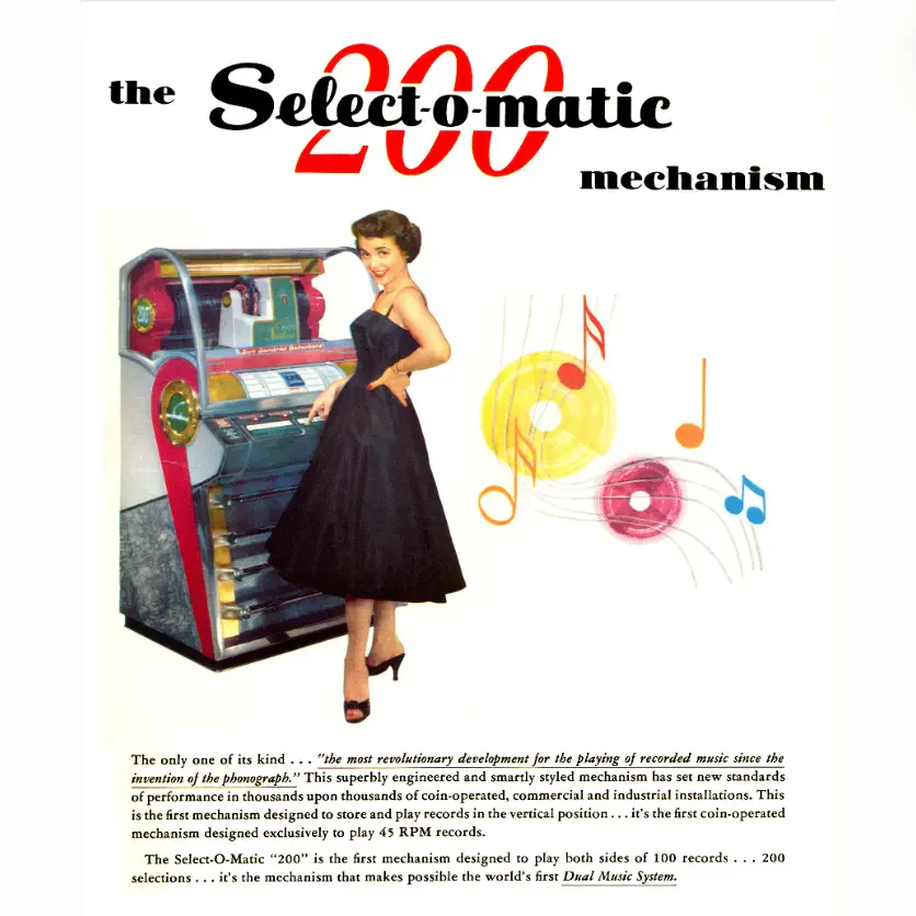 1955 Seeburg V-200 Vinyl Jukebox - Image 9