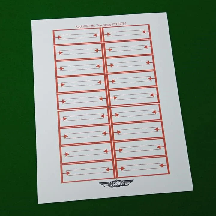 45 RPM Title Cards, package of 12 - Image 2