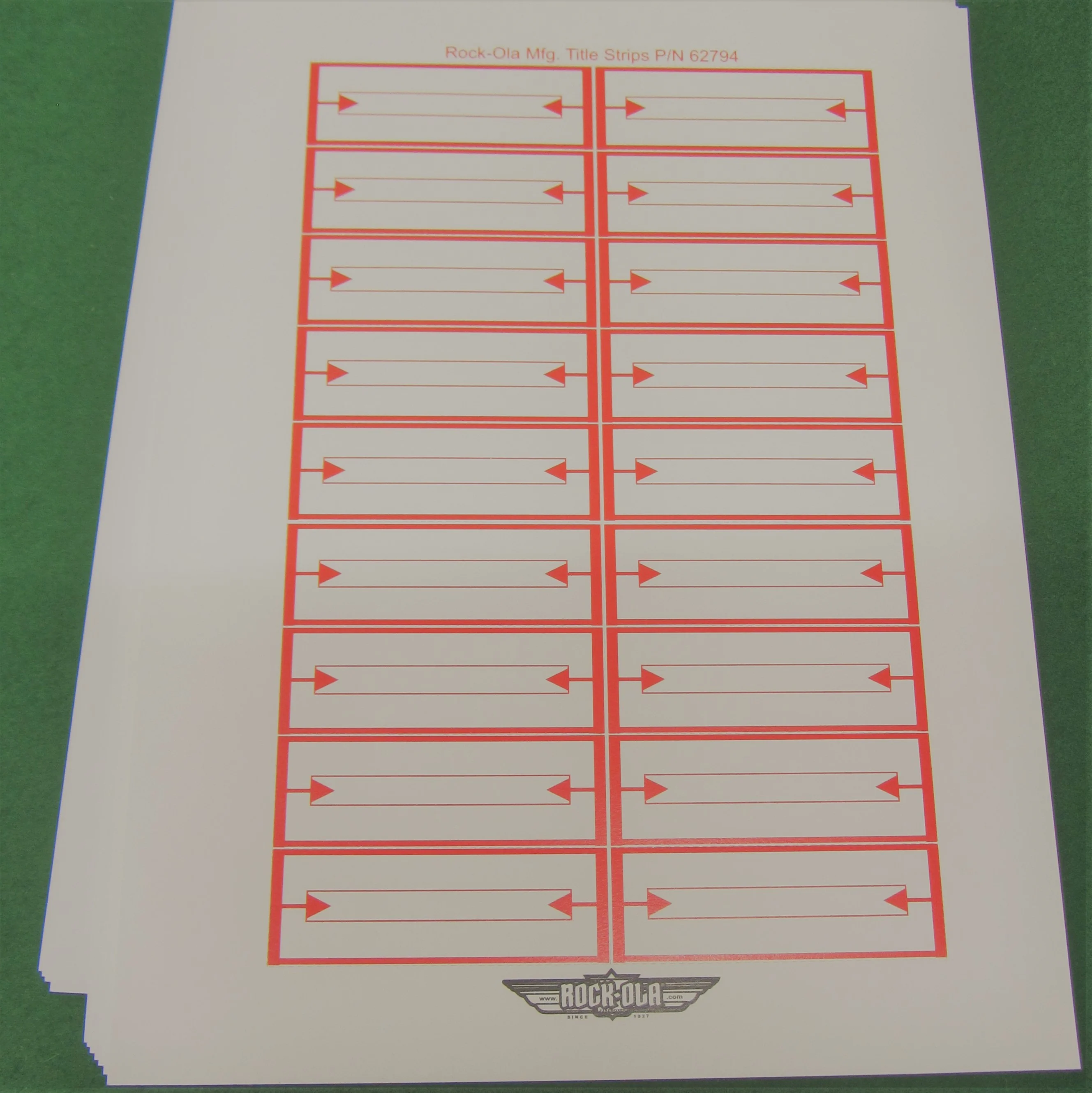 45 RPM Title Cards, package of 12 - Image 3