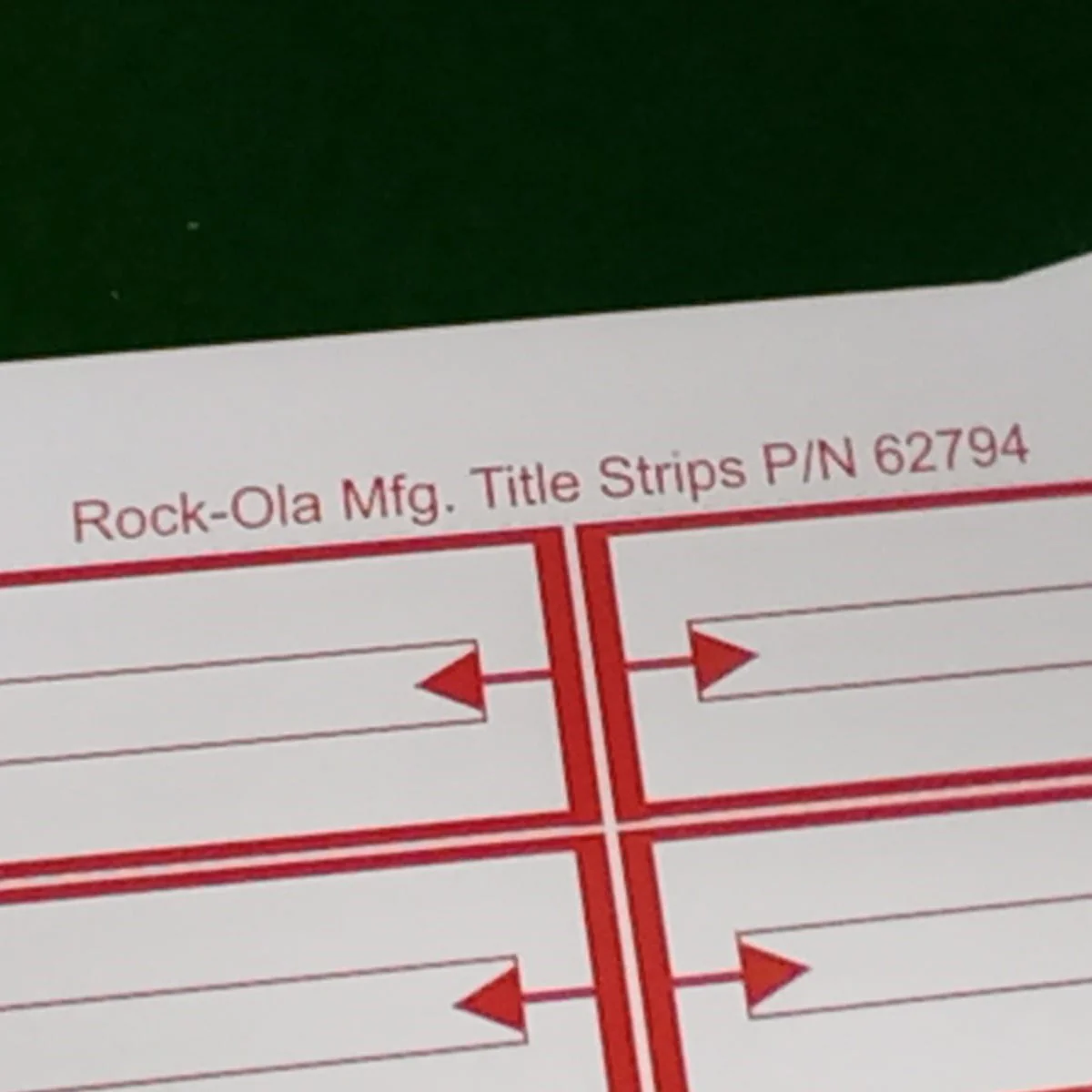 45 RPM Title Cards, package of 12 - Image 5