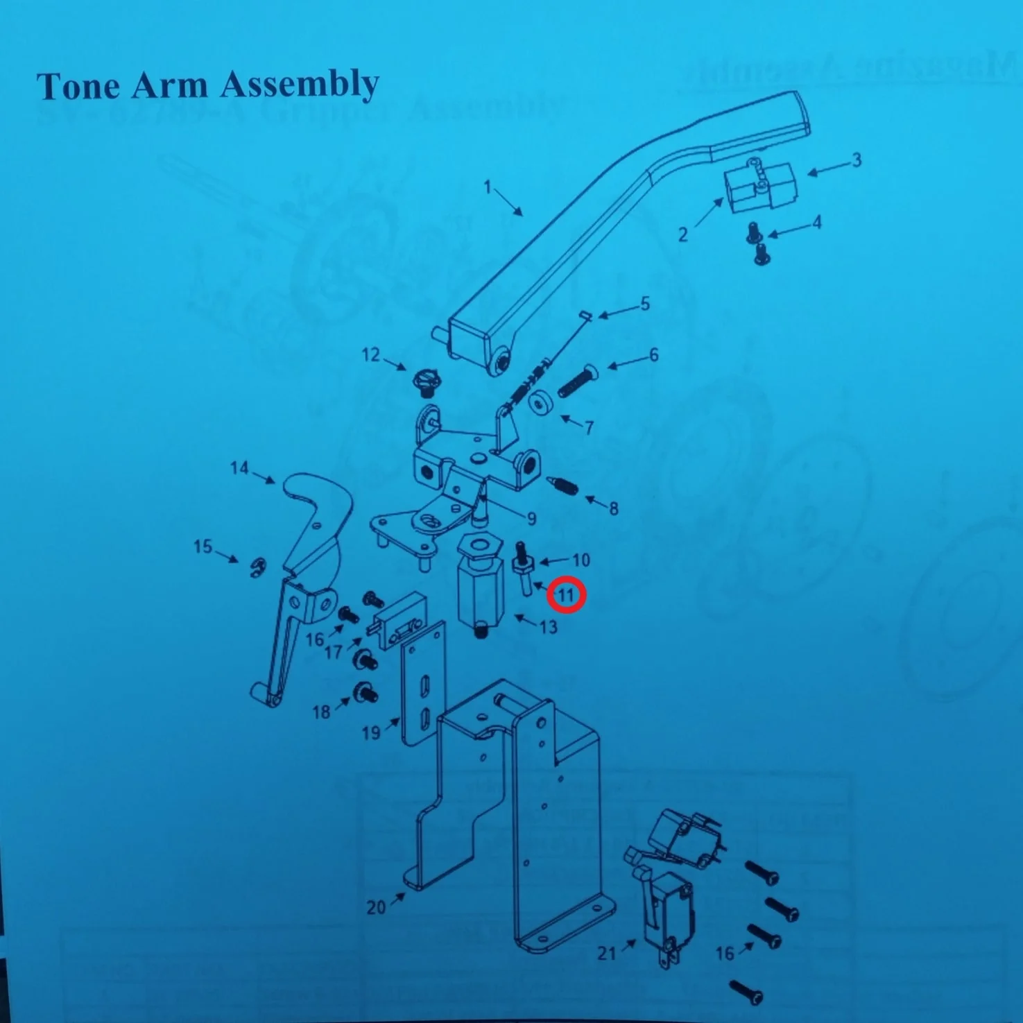 Tone Arm Rest Pin - Image 2