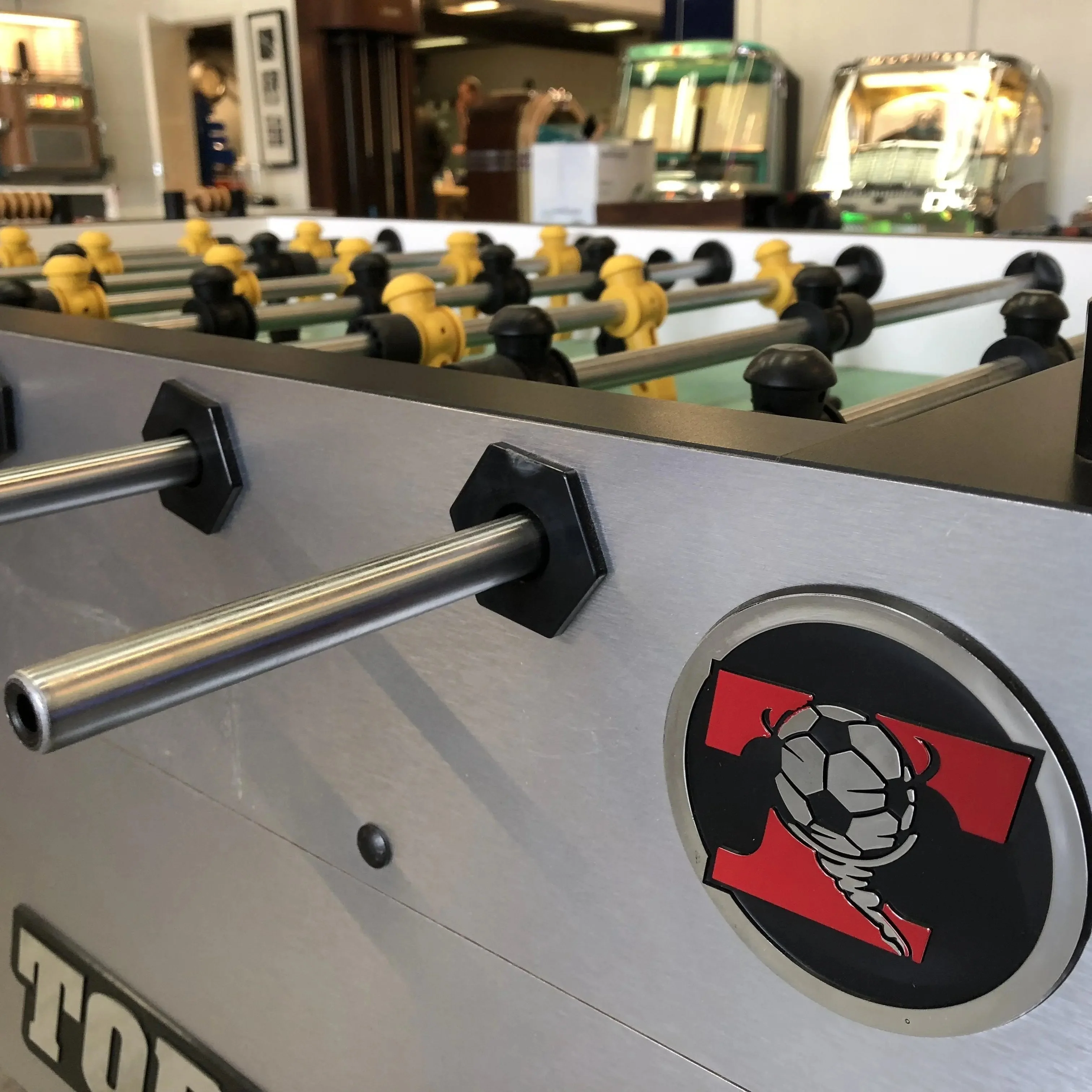 Tornado Tournament T-3000 Foosball Table in Silver - Image 4