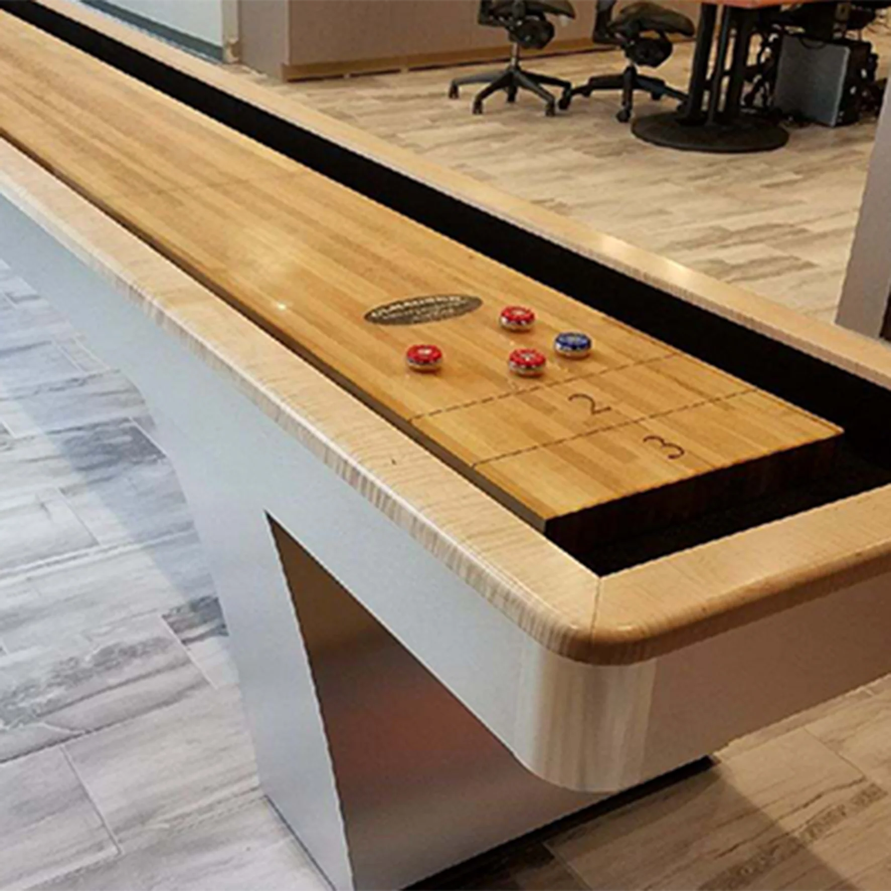Waterfall hand-crafted Shuffleboard by Olhausen - Image 2