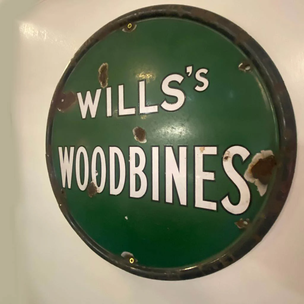 Wills's Woodbines Vintage Wall Sign - Image 3